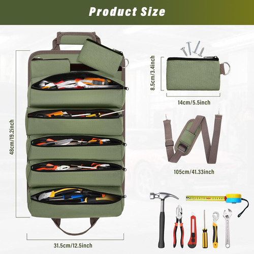 Bolsa Enrollable De Herramientas, Bolsa De Herramientas Enro