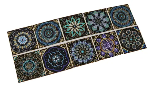 Adhesivos Para Azulejos - 20 Piezas 20x20 Cm, Beige, Autoadhesivos, Despegable