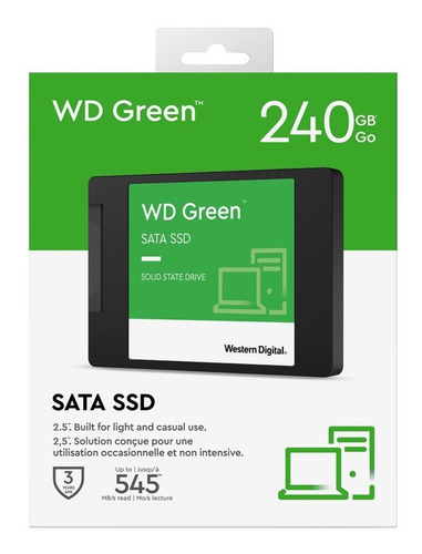 Imagen 6 de 6 de Disco sólido interno Western Digital WD Green WDS240G3G0A 240GB verde