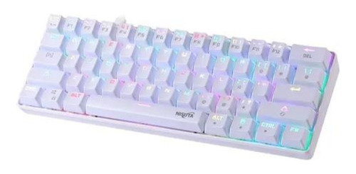 Imagen 2 de 3 de Outlet Teclado Nisuta Rgb Blanco Nskbgz61w Sw Purple