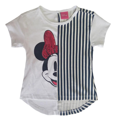 Playera Estampada Con Lentejuela Disney Minnie