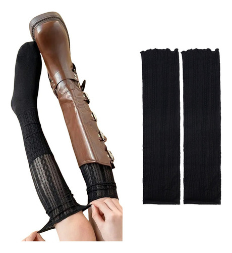 Calcetines Largos De Encaje Para Mujer, Calcetines Hasta La