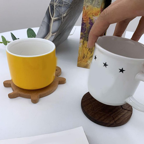 Posavasos De Madera Con Forma De Tortuga, Ideal Para