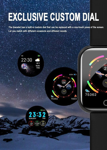Reloj Inteligente I5 For Hombres Y Mujeres, Pulsera Imperme