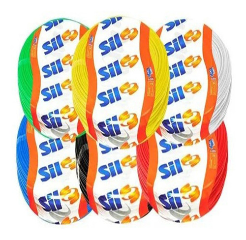 Imagem 3 de 3 de Cabo Flexível Sil 4mm Fio Elétrico Rolo 100m Metros