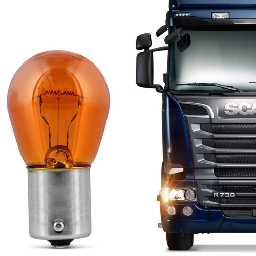 Lâmpada Halógena Âmbar Py21 3200k 21w 24v Osram Truckstar