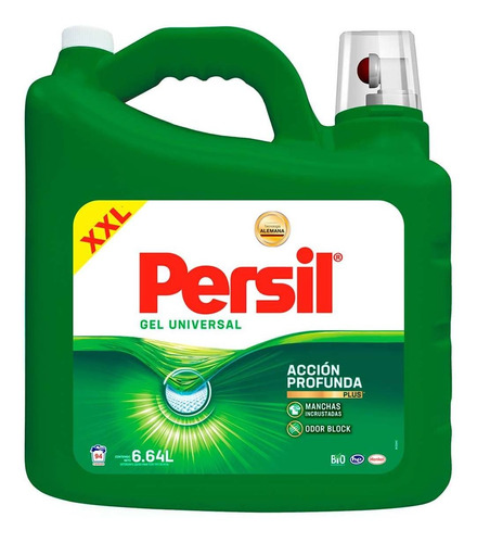 Imagen 1 de 1 de Detergente Líquido Persil Universal Acción Profunda Plus 6.64l