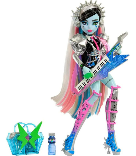 Boneca Frankie Stein Amped Up Rockstar Com Teclado