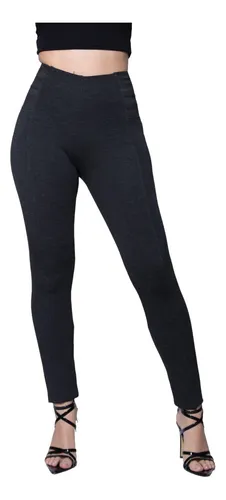 Leggins Mujer Tiro Alto Malla Vestir Dama Stresh Moda Casual