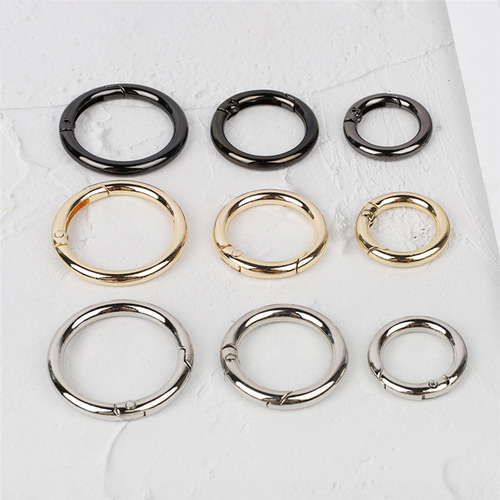 3 X 5x Hebillas De Anillos De Resorte, Hebillas Gris Oscuro