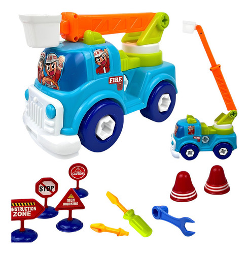 Caminhão Monta E Desmonta Brinquedo Infantil Com Ferramentas