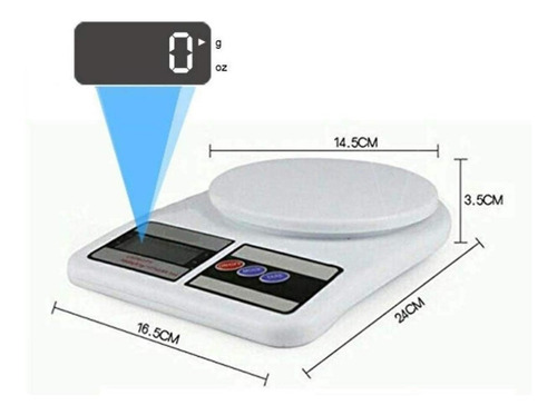 Bascula Digital Gramera Cocina Reposteria Portatil Precision