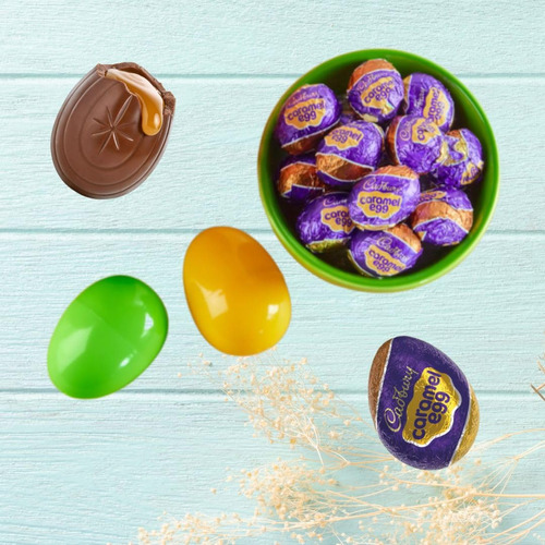 Cadbury Mini Huevo De Caramelo, Leche, Chocolate, Caramelo D