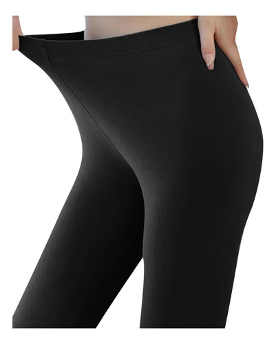 Pantalones Para Mujer De Terciopelo De Color Liso Con Forro