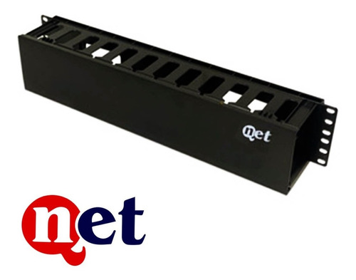 Imagen 2 de 4 de Organizador Horizontal 1u Qnet Front