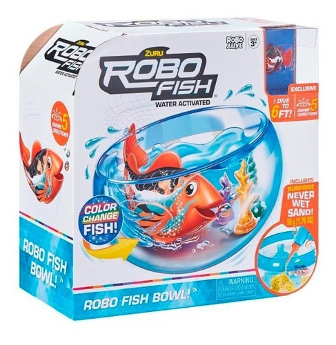 Imagen 1 de 5 de Playset Robo Alive Robo Fish Peces Robóticos Nadadores 7126