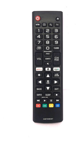 Imagem 5 de 8 de Controle Remoto Universal Para Smart Tv Samsung LG Netflix