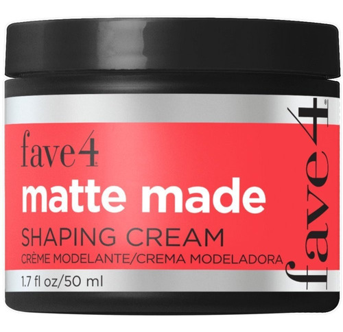 Fave4 Crema Moldeadora Mate Para Hombres, 1.7 Fl Oz