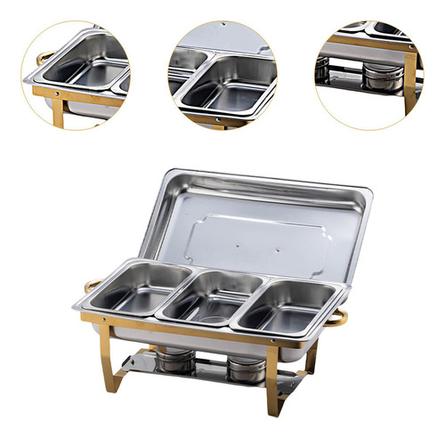 Conjunto De Forra De Buffet Retangular, Tampa De Grade Três