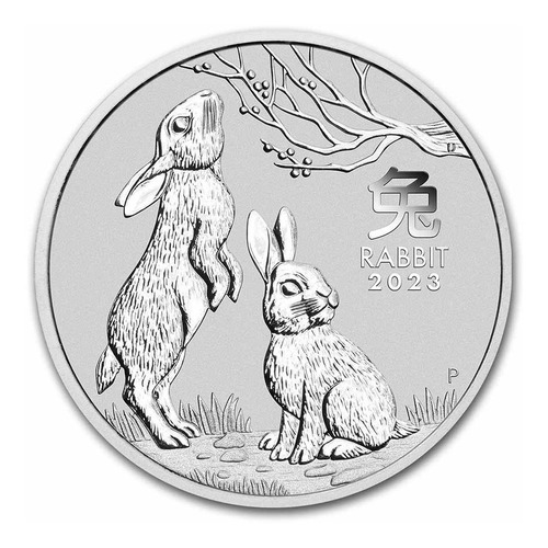 Onza Plata - Lunar Series Iii 2023 (conejo) - Moneda 1 Oz 