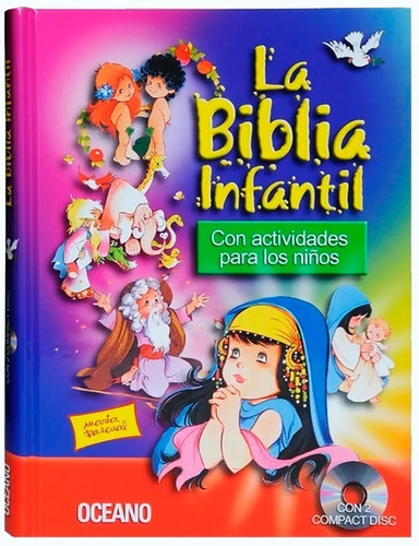 Sagrada Biblia Infantil Católica + Actividades + 2 Cd Audio