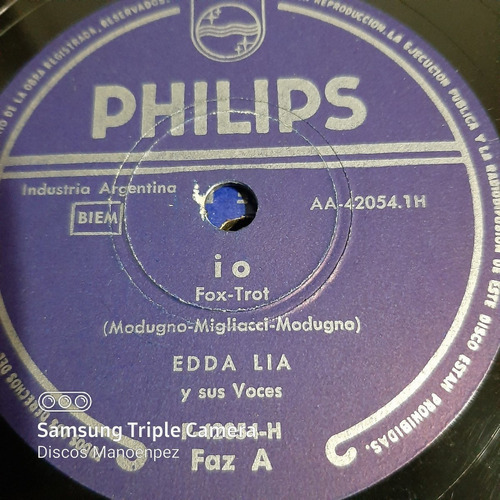 Pasta Edda Lia Y Sus Voces Philips C159