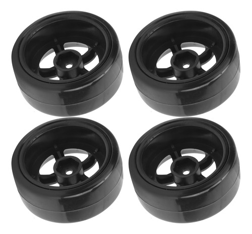 4 Unidades De Neumáticos Antideslizantes De Goma Rc De 63 Mm