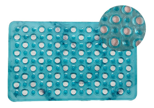 Imagen 1 de 3 de Alfombra Baño Antideslizante Pvc Con Ventosas 32x48