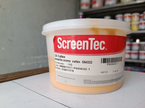 1 Kg Amarillo Cromo Caltex Tinta Serigrafia Sanchez