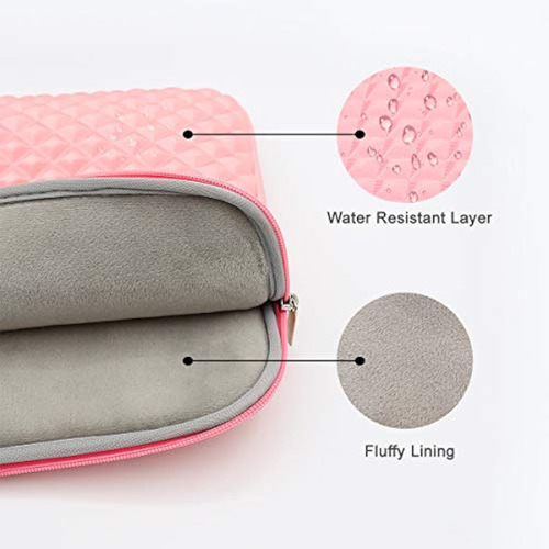 Funda Para Laptop De 14 Pulgadas Con Diseño Geometrico Rosa