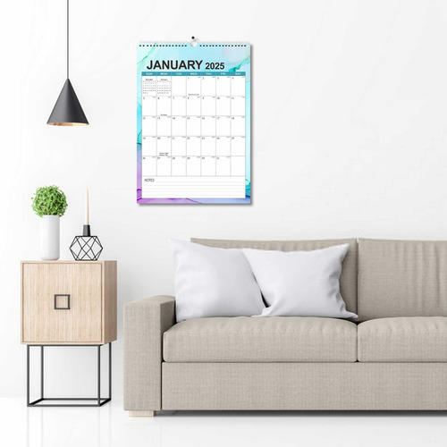 Calendario De Pared 2025, Versión Navideña, Versión En Inglé