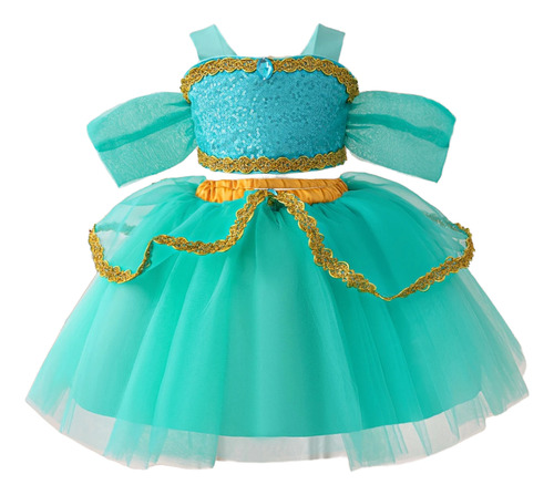 Disfraz / Vestidos De Pincesas Disney Jazmin T 2-3