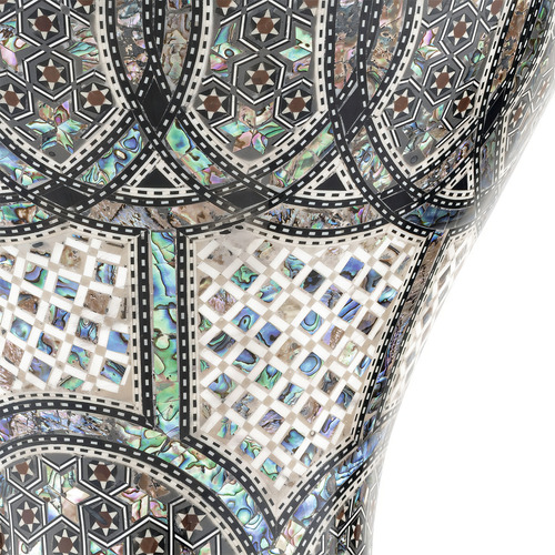Tambor de palácio com mosaico azul pérola egípcio Meinl Aeed3 Doumbek