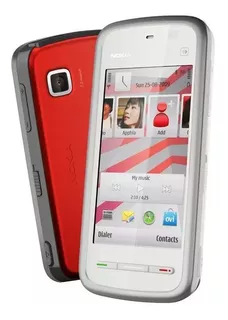 Nokia 5230 Troca Tampa Completa Quad Band Open Box Red&blue