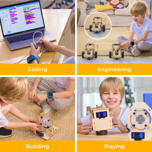 Kit De Codificación 3 En 1 Stem Para Niños De 8-12 Años