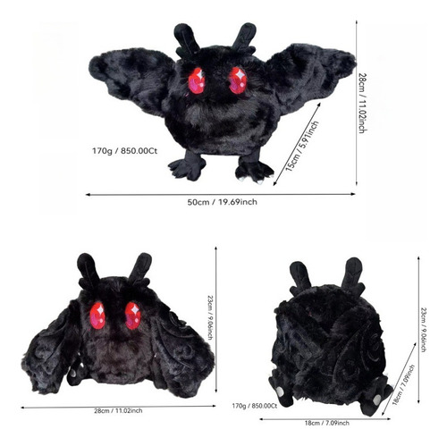 Horrible Mothman Muñeco De Peluche Regalo De Navidad