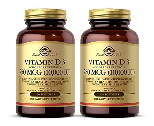 Solgar Vitamina D3 (cholecalciferol) 10,000 Ui, X240 Caps