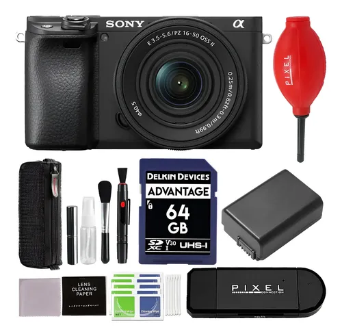 Câmera Sony A6400 + Lente 16-50mm + Cartão Sd 64gb | MercadoLivre