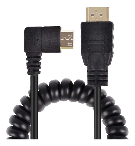 Cable Mini Hdmi Angulo Izquierdo Soporte Velocidad 3d