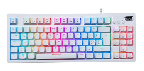 Teclado Vsg Quasar Rgb White Mecanico Outemo Cafe 