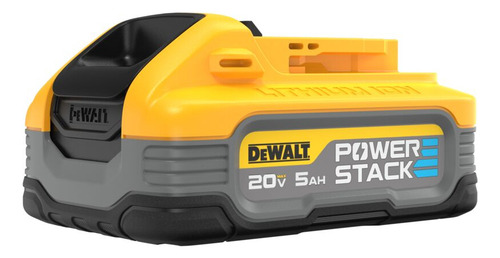 Bateria de Íon de Lítio LI-ÍON Powerstack 5Ah Dewalt, Modelo DCBP520, Compatível com Todas as Ferramentas 20V MAX