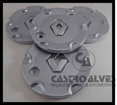 Imagem 1 de 6 de Kit 4pçs Calota Roda Aro 16 Renault Megane + 2 Kit Parafuso