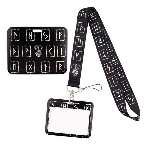 Lanyard Vikingo + Cinta Colgante + Portacredencial