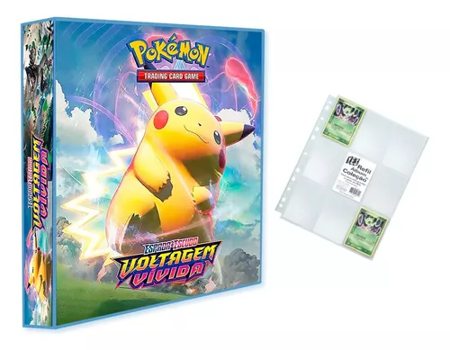 Pasta Fichário Álbum Pokémon Charizard para cards cartas + 10