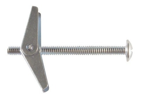 Ramplug Mariposa Metal C/tornillo 1/8 X 4 Pzas