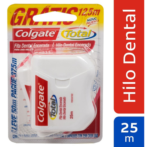 Oferta Hilo Dental Colgate Total X 25m X 2und Precio Especia