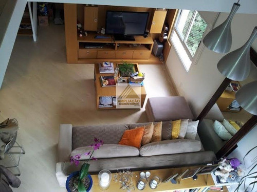 Imagem 2 de 15 de Loft Mobiliado 2 Dormitorios 2 Suites 3 Vagas Deposito No Panamby - Py2024