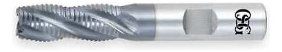 Osg 4550108 End Mill,roughing,co,ticn,1/2,4 Fl,sq Aad