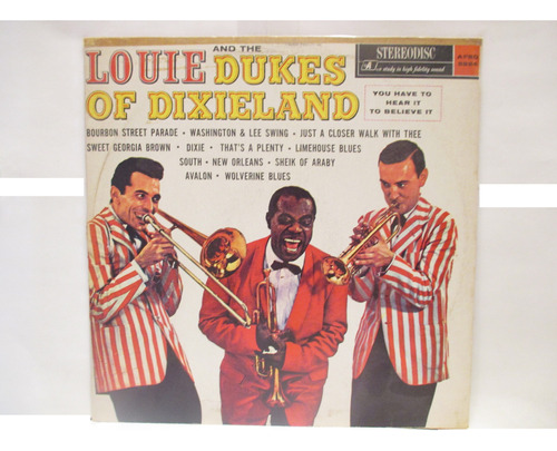 Louie And Dukes Dixieland ! Lp Louis Armstrong Trompeta Jazz