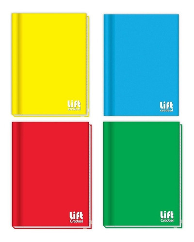 Caderno Brochurao Capa Dura 20x27,5cm C/ 96fls Cor Amarelo